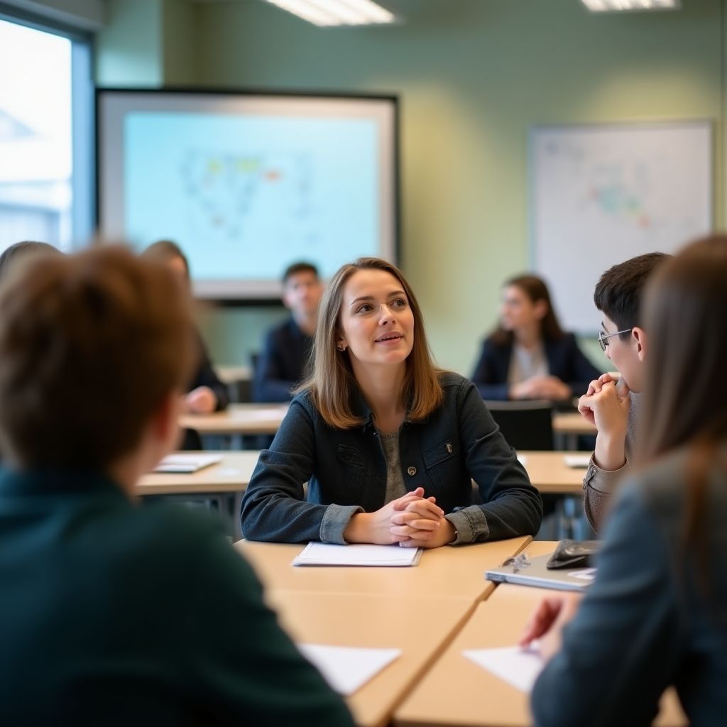 Clase de conversación para adolescentes